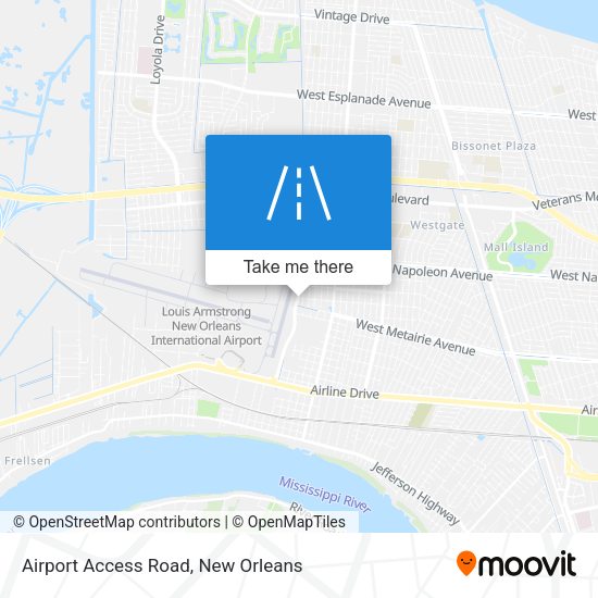 Mapa de Airport Access Road