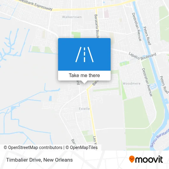Timbalier Drive map