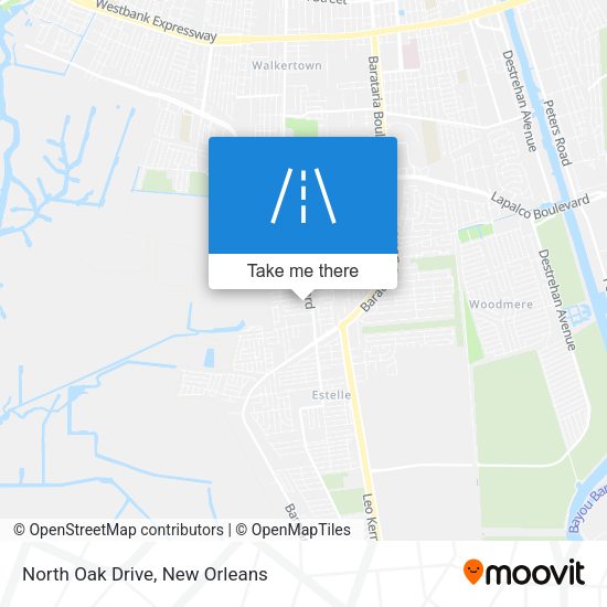 Mapa de North Oak Drive