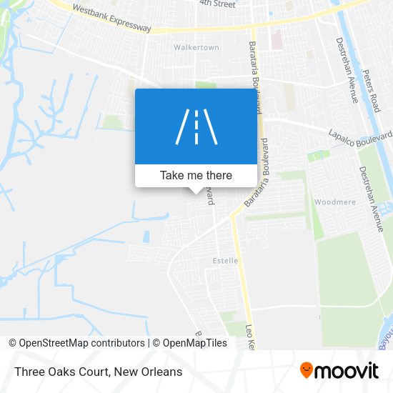Three Oaks Court map