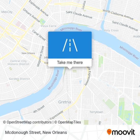 Mcdonough Street map
