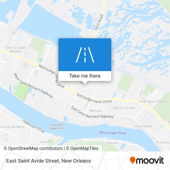 Mapa de East Saint Avide Street