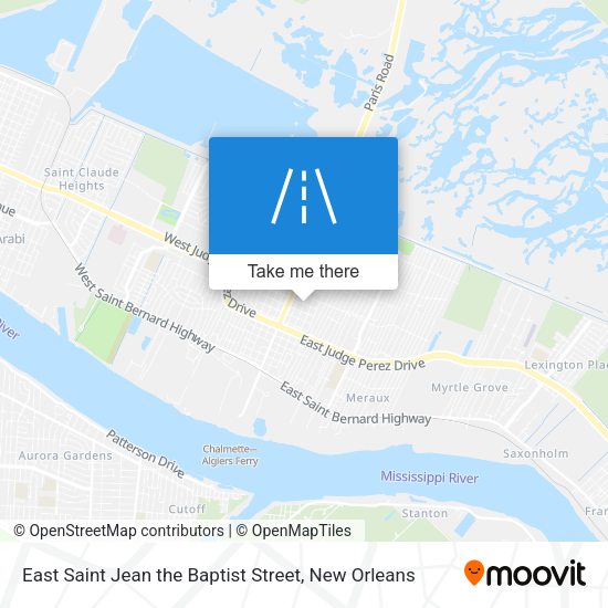 East Saint Jean the Baptist Street map