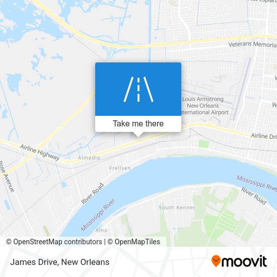 Mapa de James Drive
