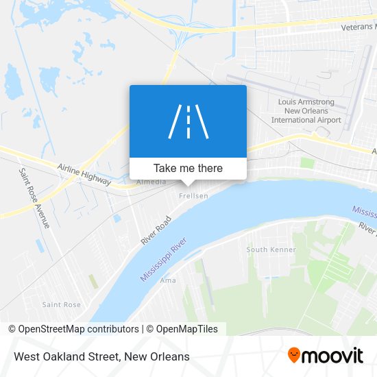 West Oakland Street map