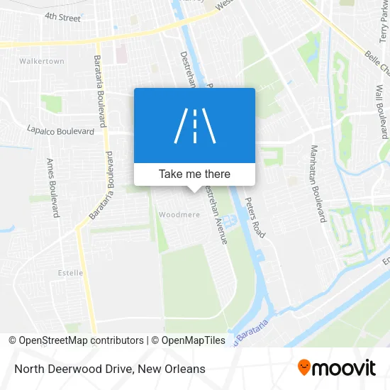 North Deerwood Drive map