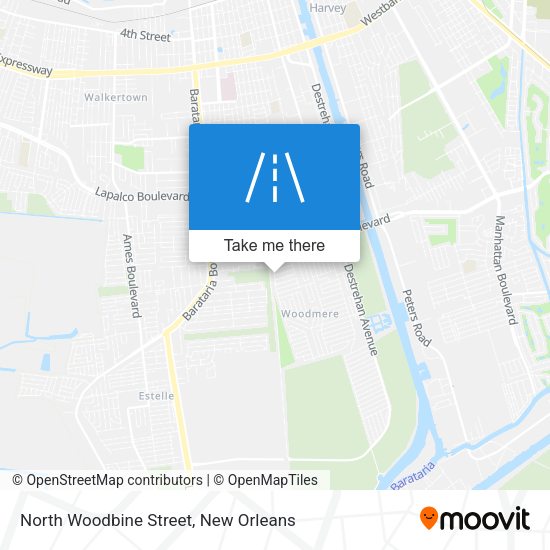 North Woodbine Street map