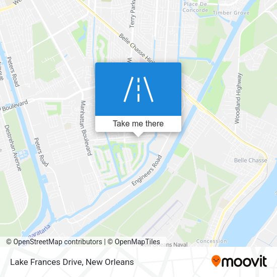 Lake Frances Drive map