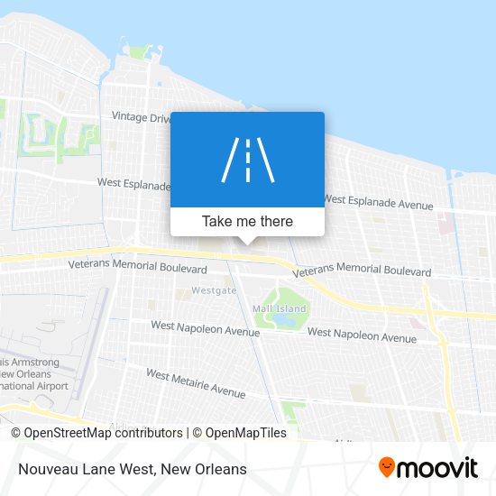 Nouveau Lane West map