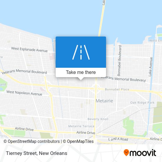 Tierney Street map