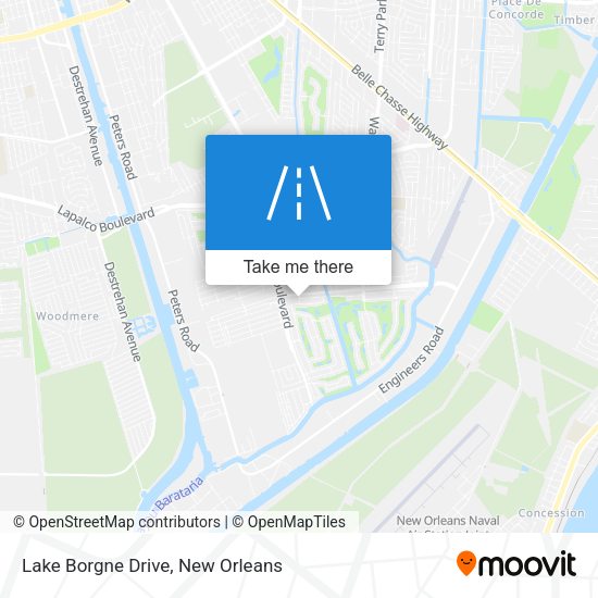 Lake Borgne Drive map
