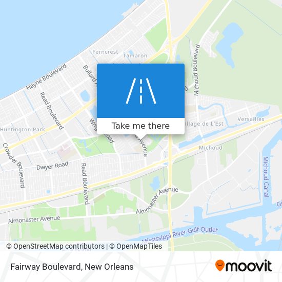 Fairway Boulevard map