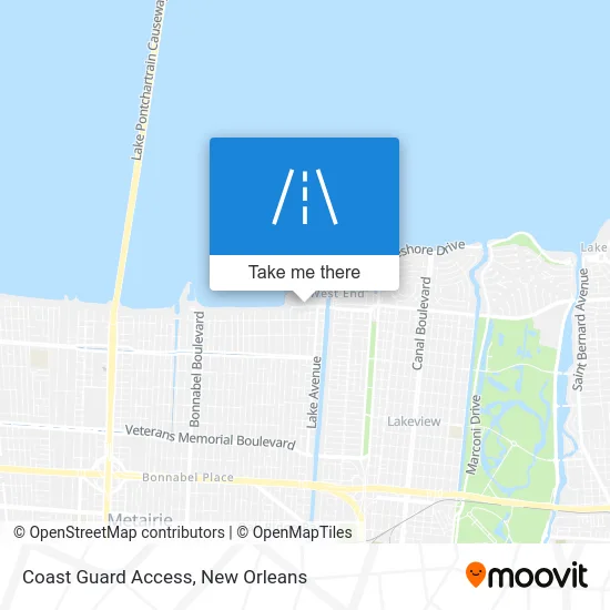 Coast Guard Access map