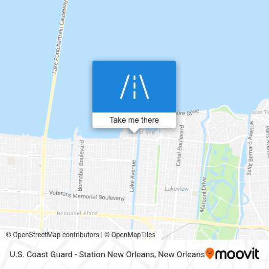 Mapa de U.S. Coast Guard - Station New Orleans