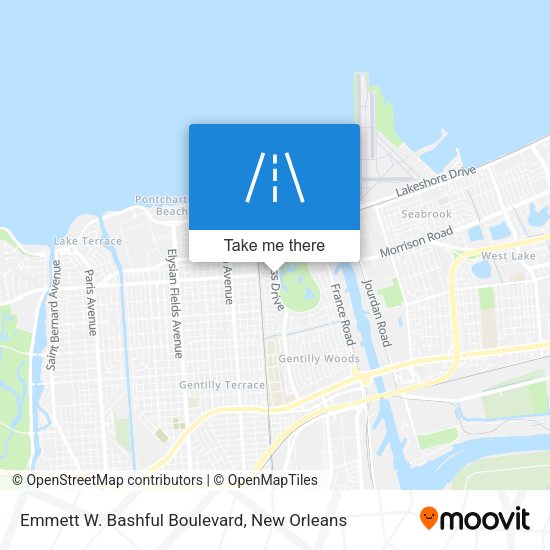 Emmett W. Bashful Boulevard map