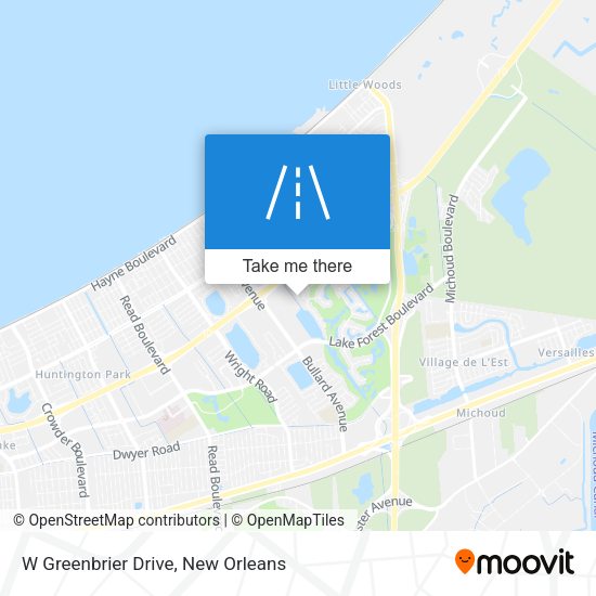 Mapa de W Greenbrier Drive