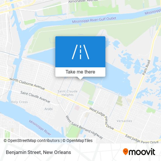 Mapa de Benjamin Street