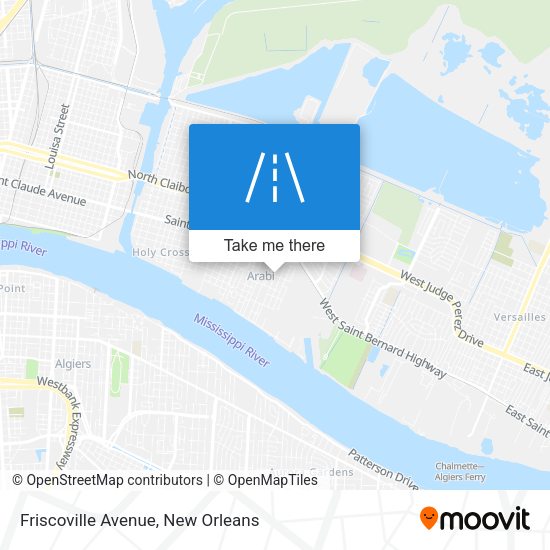 Mapa de Friscoville Avenue