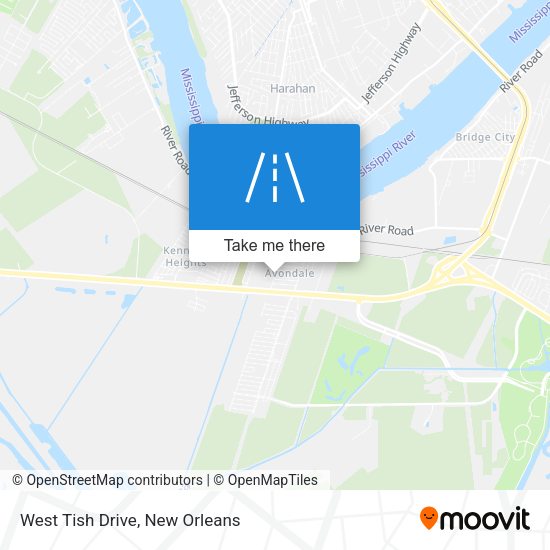 West Tish Drive map