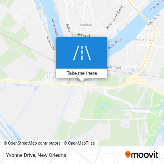 Mapa de Yvonne Drive
