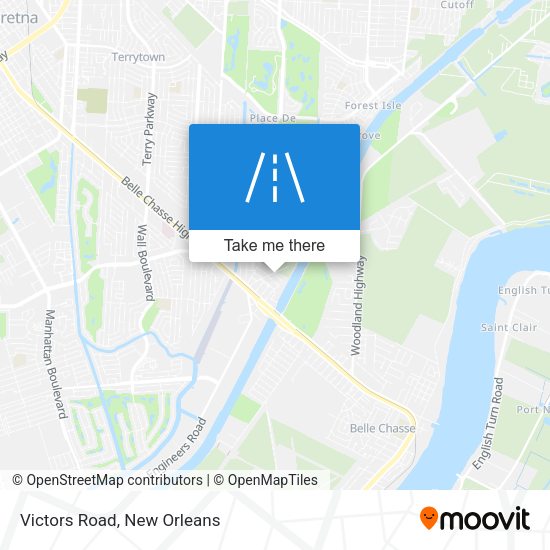 Mapa de Victors Road