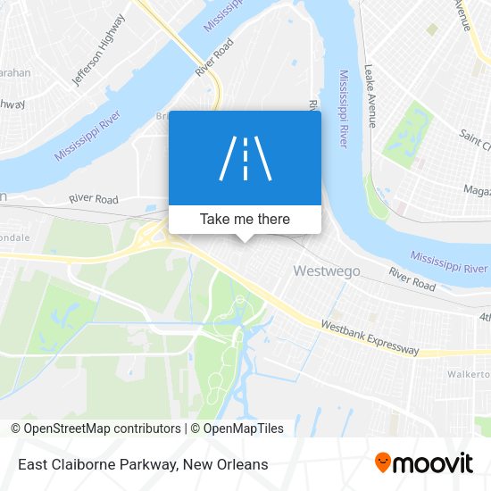 Mapa de East Claiborne Parkway