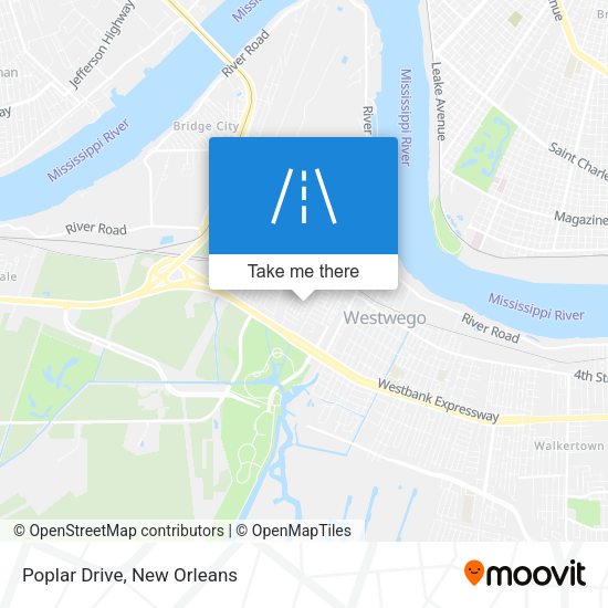 Mapa de Poplar Drive