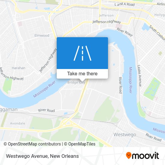Westwego Avenue map