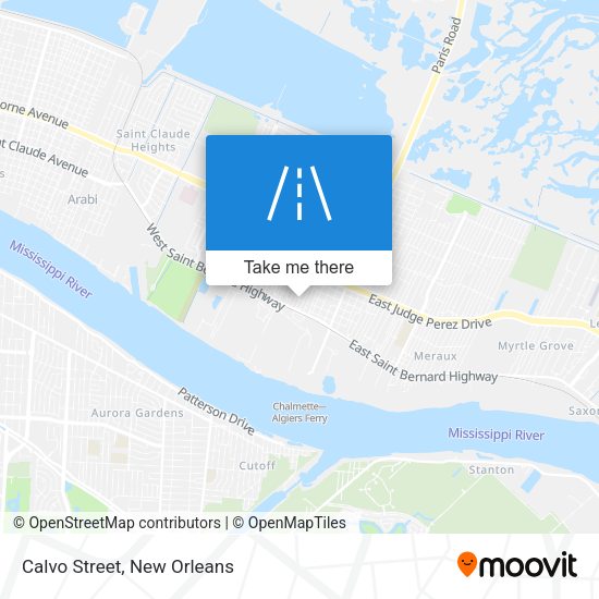 Mapa de Calvo Street