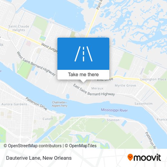 Mapa de Dauterive Lane
