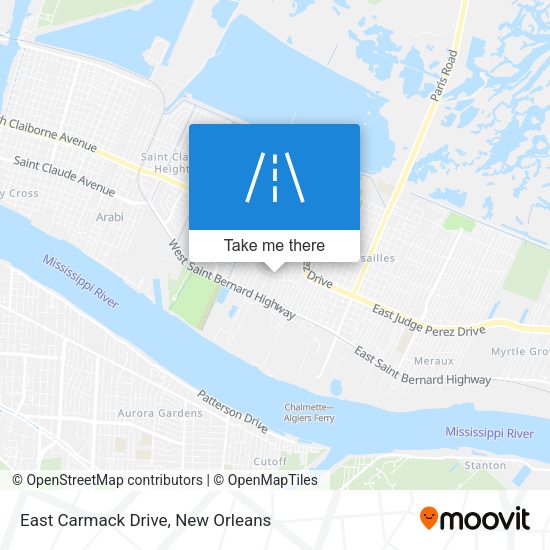 East Carmack Drive map