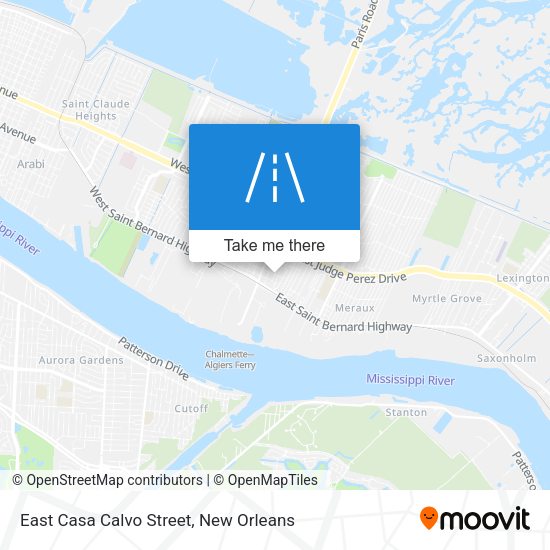 East Casa Calvo Street map