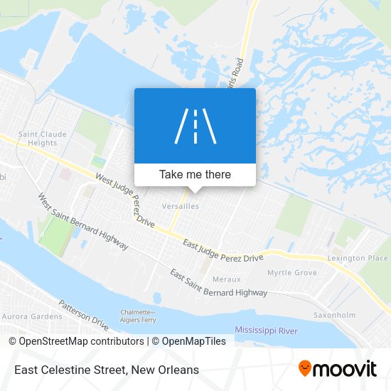 Mapa de East Celestine Street