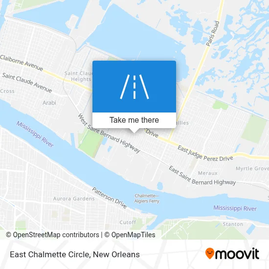 East Chalmette Circle map