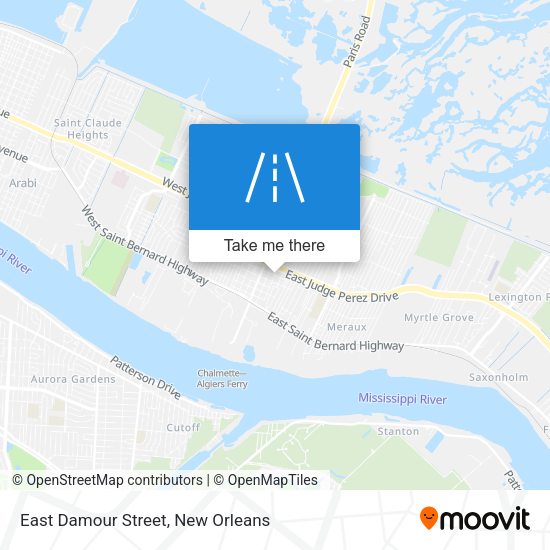 East Damour Street map