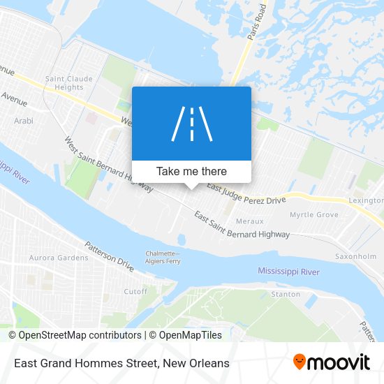 Mapa de East Grand Hommes Street