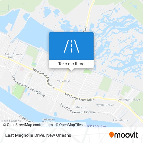 East Magnolia Drive map