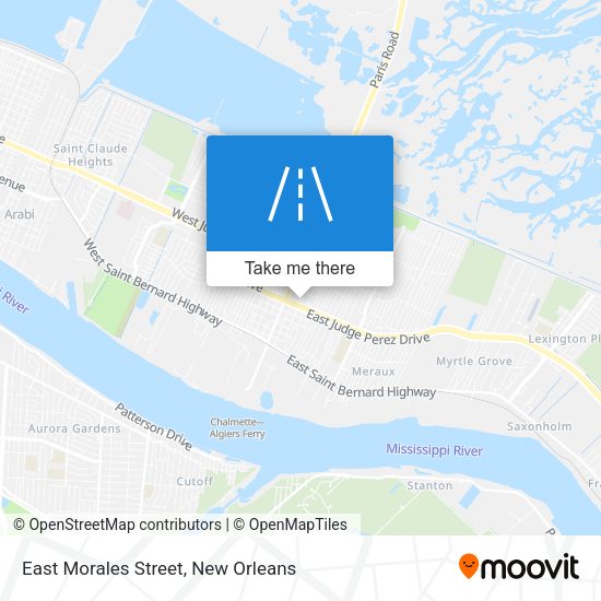 East Morales Street map
