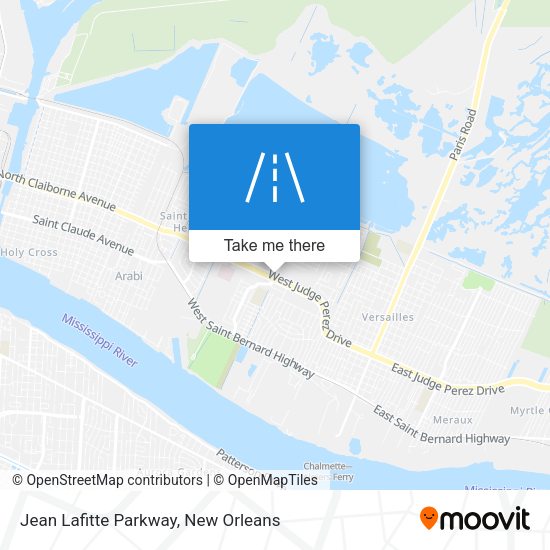 Jean Lafitte Parkway map