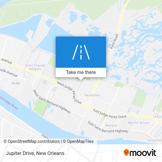 Mapa de Jupiter Drive