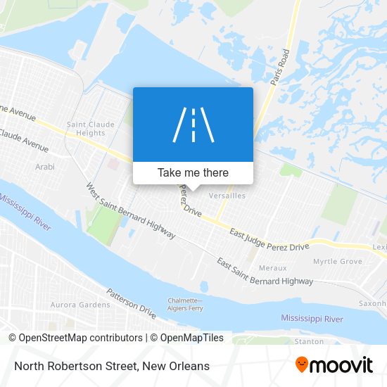 North Robertson Street map