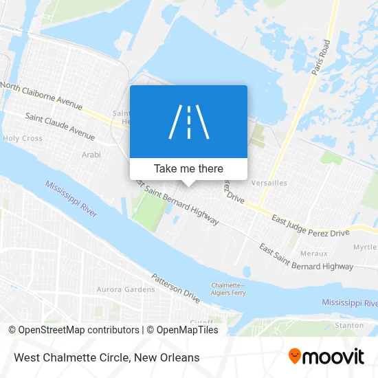 West Chalmette Circle map