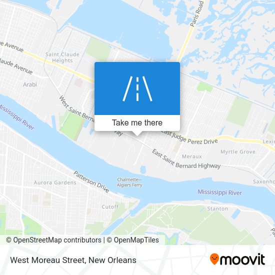 Mapa de West Moreau Street