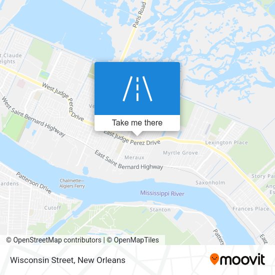 Mapa de Wisconsin Street