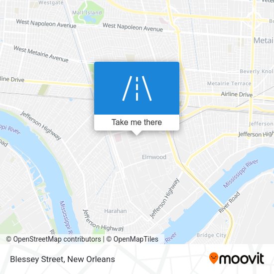 Mapa de Blessey Street