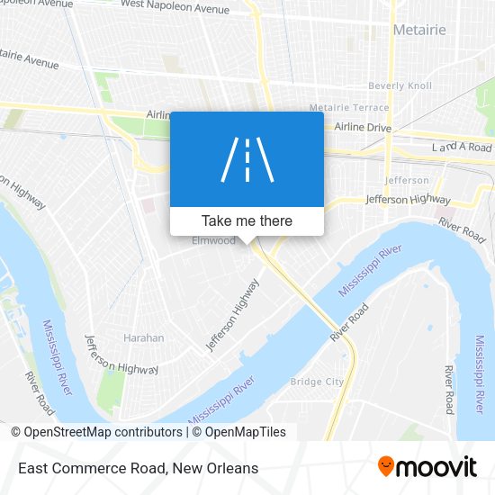 East Commerce Road map