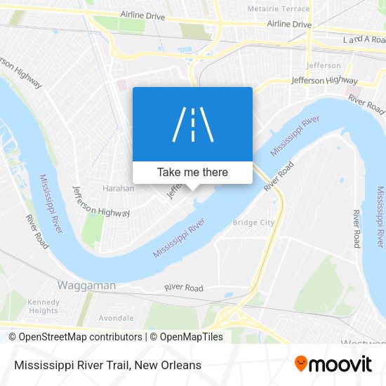 Mapa de Mississippi River Trail