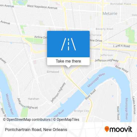 Pontchartrain Road map