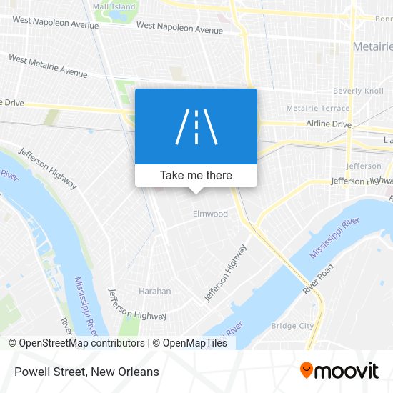 Mapa de Powell Street