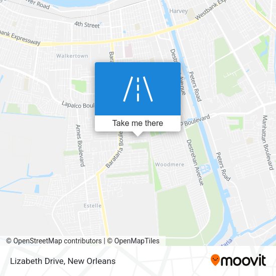 Mapa de Lizabeth Drive